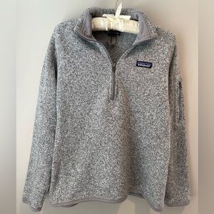 PATAGONIA women’s better sweater 1/4- zip fleece. Gray. Size S. Good condition
